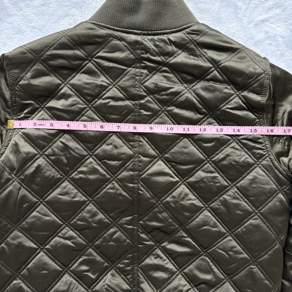 WEATHERPROOF Jacket Diamond Quilted Cropped Bomber Jacket--M - Picture 15 of 15